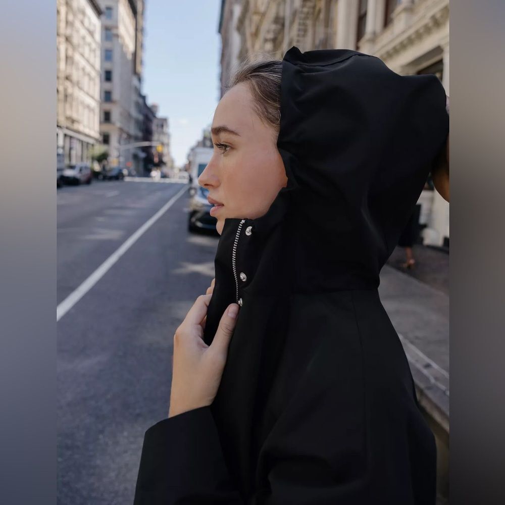 ZARA ADJUSTABLE WAIST HOODED PARKA - Picture 7 of 14